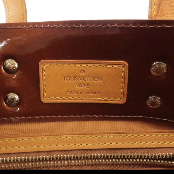 Louis Vuitton Vintage Monogram Vernis Reade PM Tote Bronze Brown M91146 MI1001 A - Picture 9 of 13